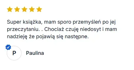 Pięciogwiazdkowa opinia o przemyśleniach po przeczytaniu książki