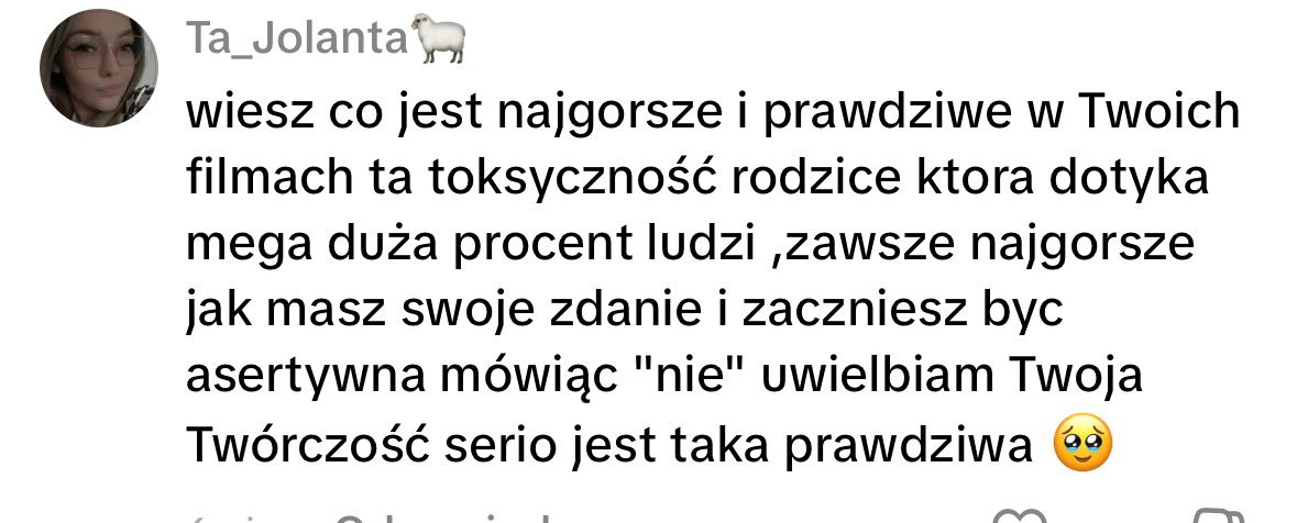Komentarz o stawianiu granic rodzicom i mówieniu nie