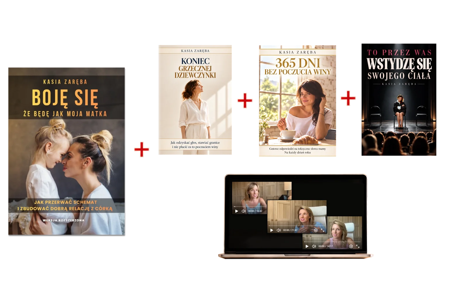 Pakiet: 4 eBooki i ok. 50 minut bonusowych filmów z komentarzami Kasi